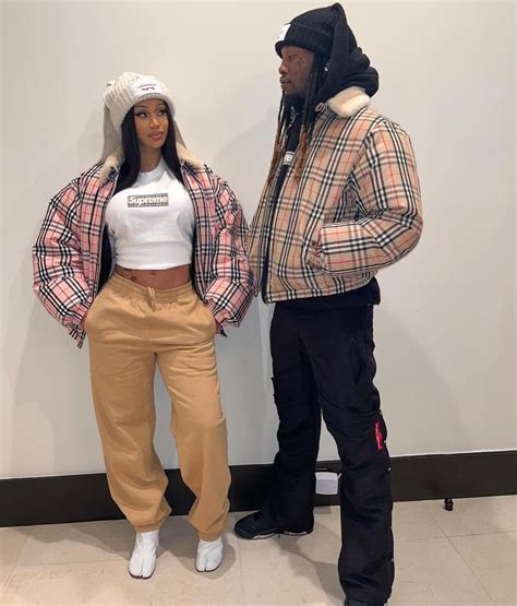 Cardi B and Offset Coordinate Date Night Outfit 